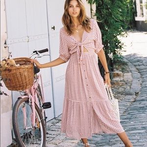 NWT Faithfull the Brand (Revolve) Maple Midi Dress